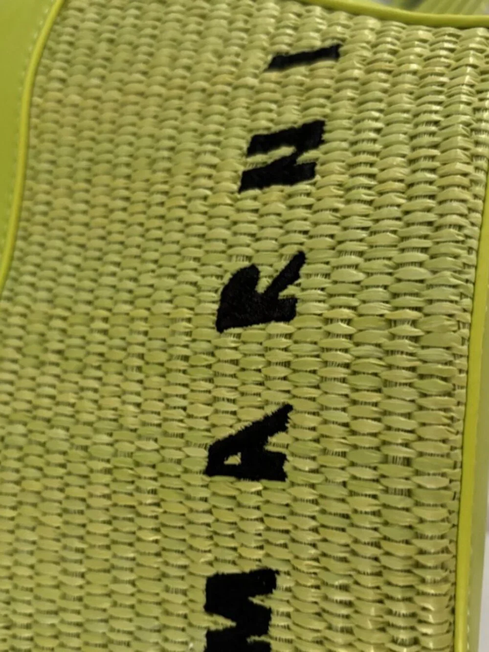 ☺️Marni☺️ Green - Woven Basket - Mini Grocery Basket